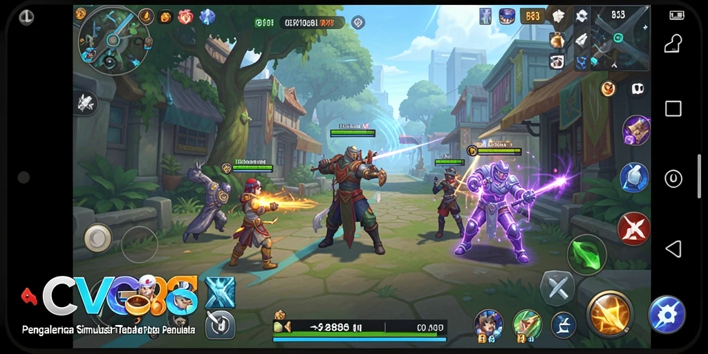 Tangkapan layar menunjukkan gameplay menarik dari CVG8888 dalam simulasi interaktif.