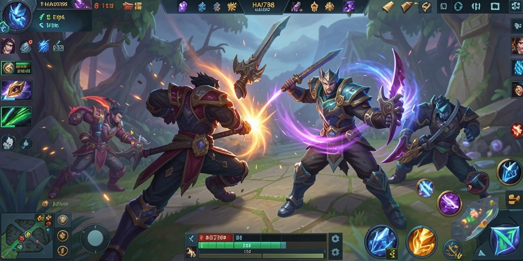 Gameplay seru HAO788 dalam arena MOBA yang mendebarkan.