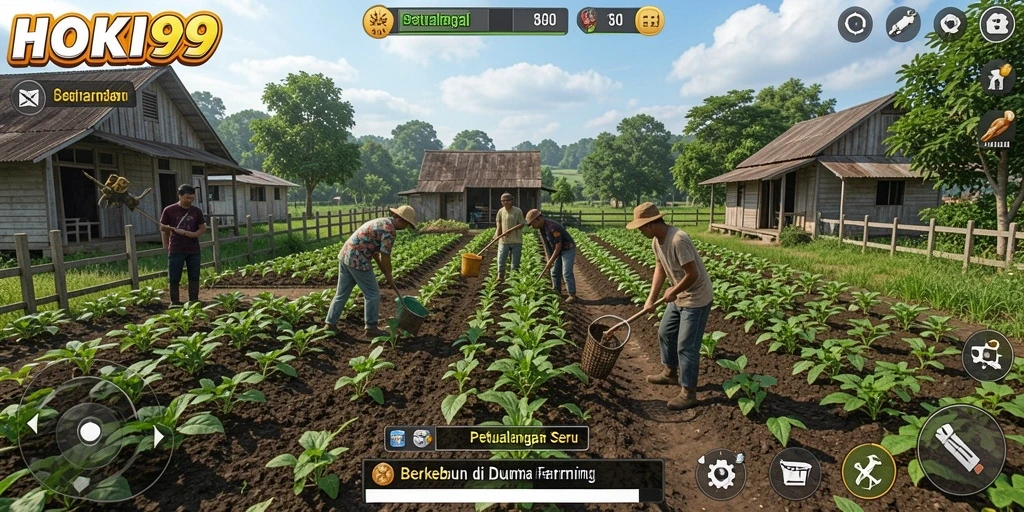 Tangkapan layar HOKI99 memperlihatkan kebun yang indah dan hasil panen melimpah.
