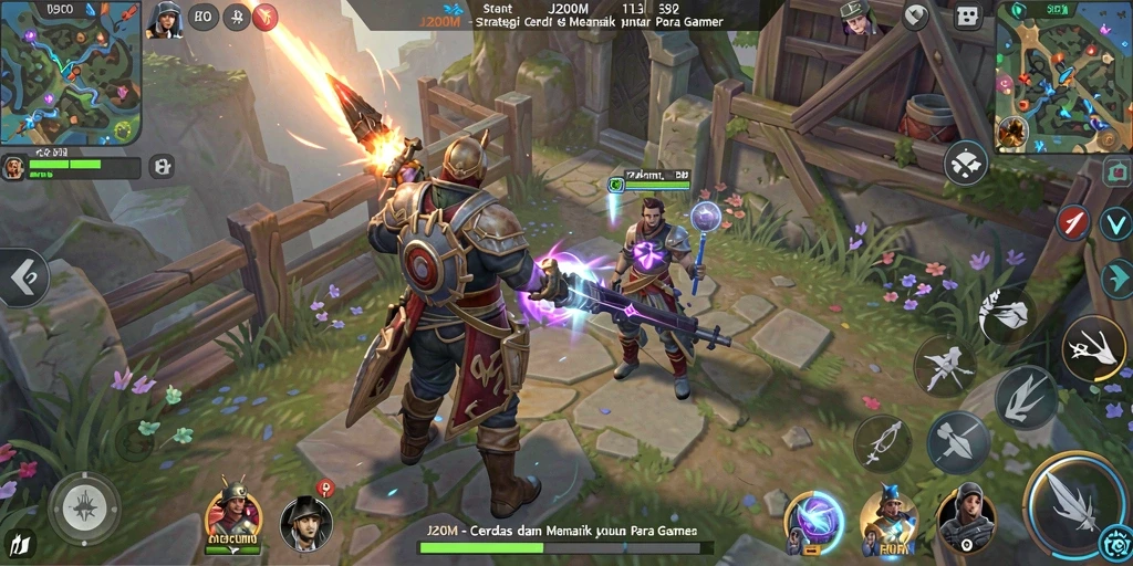 Tampilan menarik dari gameplay J200M yang strategis dan menantang.