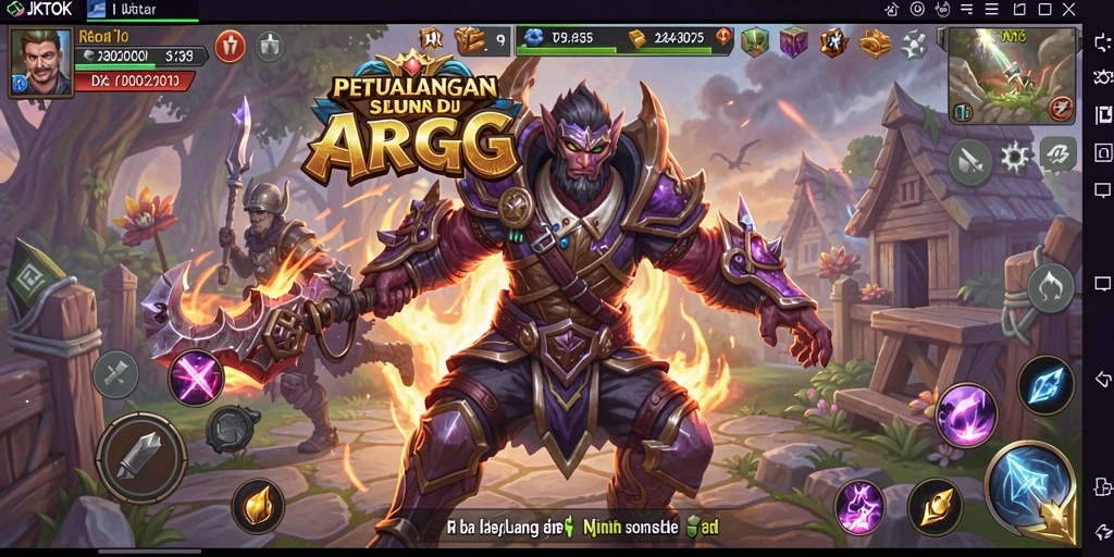 Gameplay mendebarkan JKTOK dalam aksi ARPG penuh tantangan.