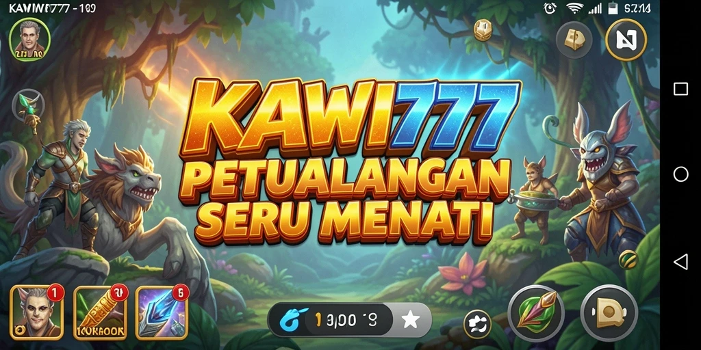 Tangkapan layar KAWI777 menampilkan momen seru dalam gameplay petualangan.
