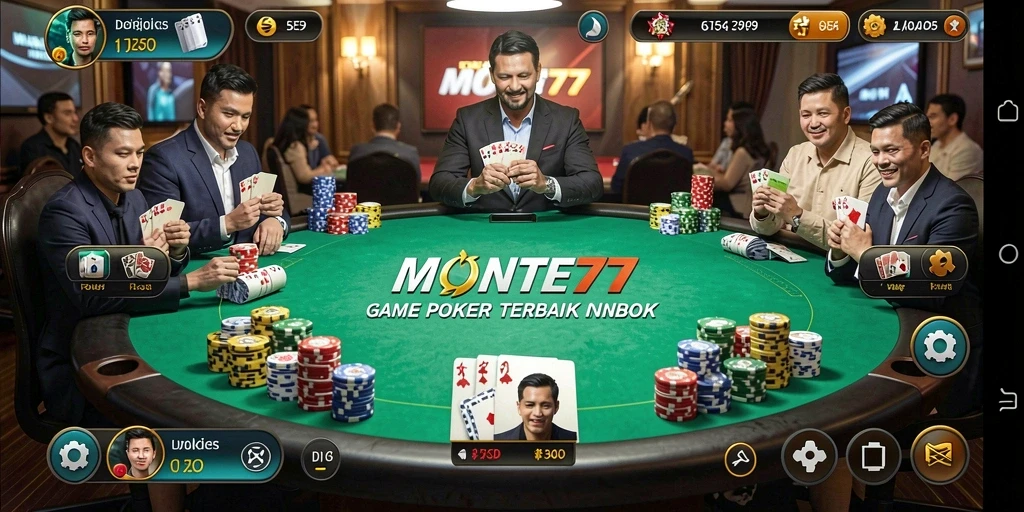 Tampilan gameplay seru dalam MONTE77 dengan desain yang menarik.