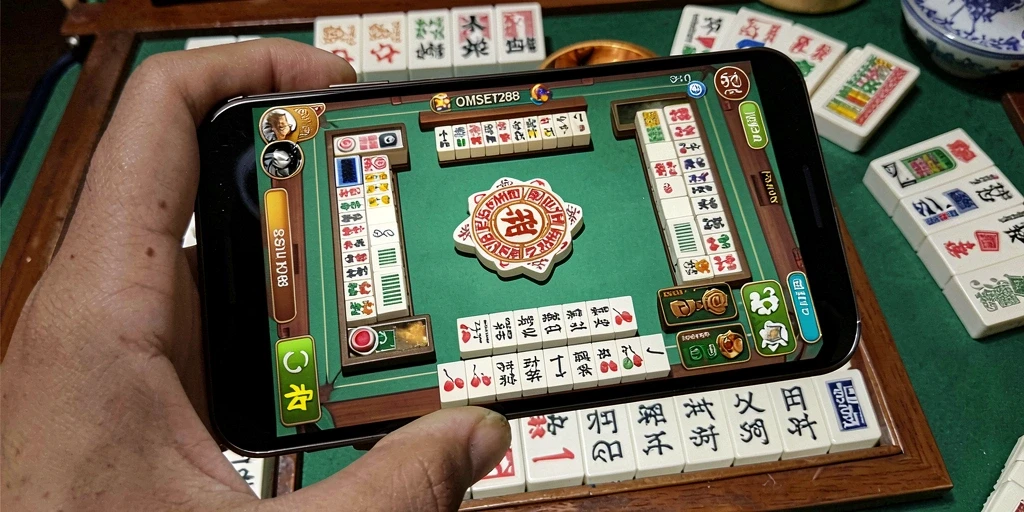 Screenshot menampilkan gameplay menarik Mahjong di OMSET288.