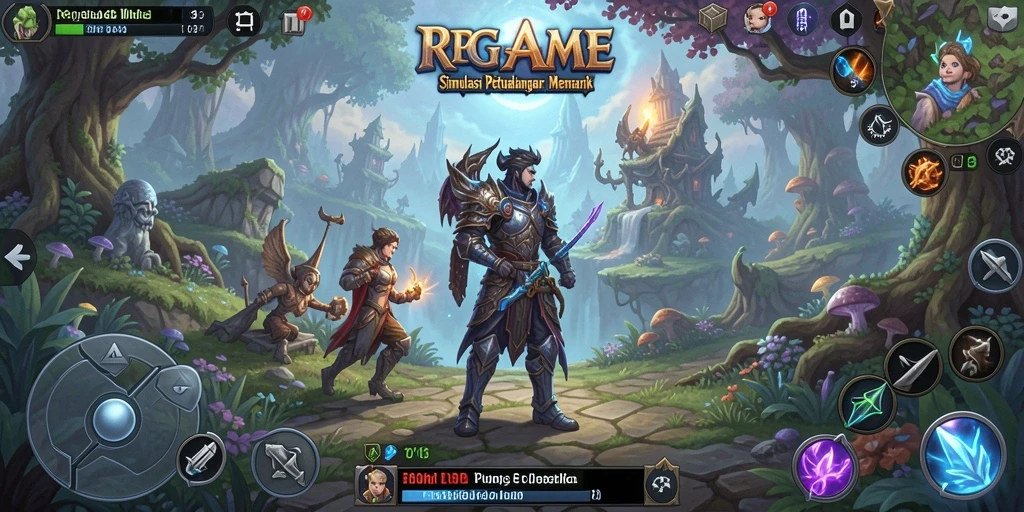 Tampilan gameplay RPGAME yang penuh aksi dan strategis.