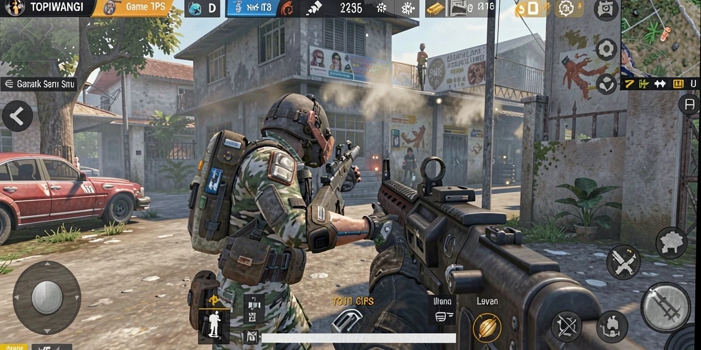 Tangkapan layar gameplay menarik dari TOPIWANGI yang menunjukkan aksi seru.