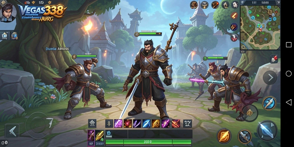 Screenshot gameplay menunjukkan pertempuran seru di dunia ARPG.